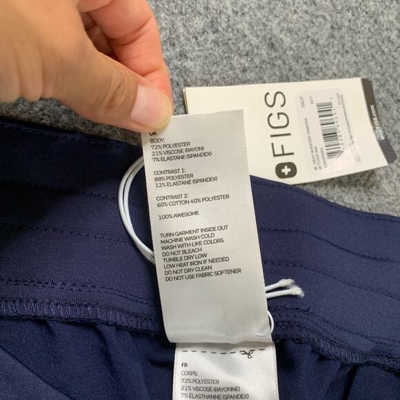 Figs Jogger Womens 3XL XXXL Navy Blue Zamora Drawstring Scrub Pockets Pants - Picture 8 of 12